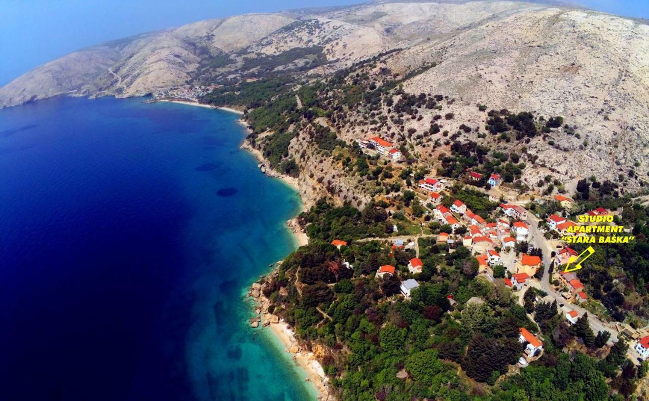 Studio Apartman Stara Baska Stara Baška Exterior foto