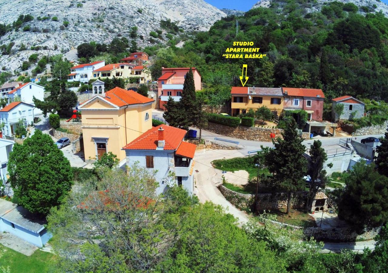 Studio Apartman Stara Baska Stara Baška Exterior foto